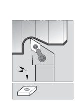 Kennametal Indexable Turning Toolholder: MCRNL246E, Clamp & Screw - 1096131