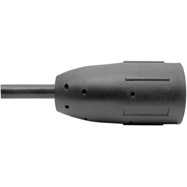 Tripp Lite Power Cord, HD, 5-15P-L5-15R, 15A, 14AWG, 1ft - P023-001