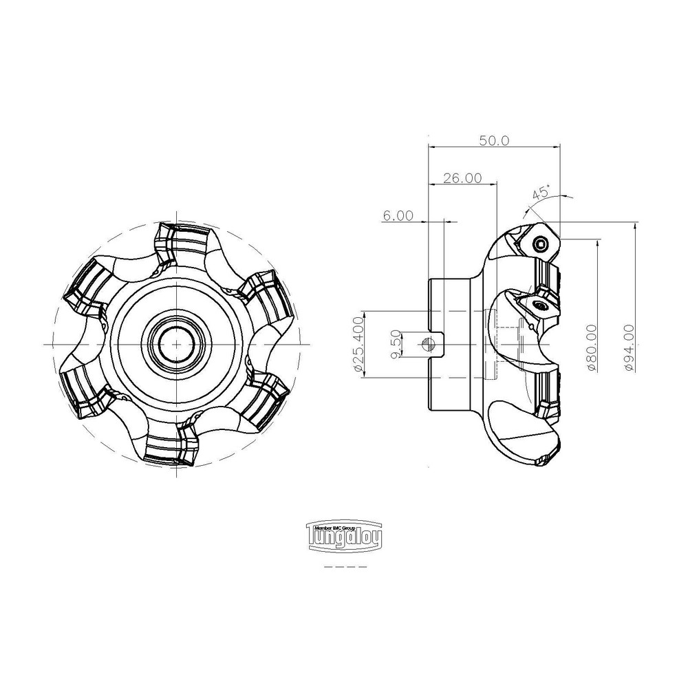 Tungaloy Indexable Boring Bar: A20R-SDZCL11-D200, 20.00 mm Min Bore, Left Hand, 20.00 mm Shank Dia, 93 deg Lead, Steel (Shank) - 6849573