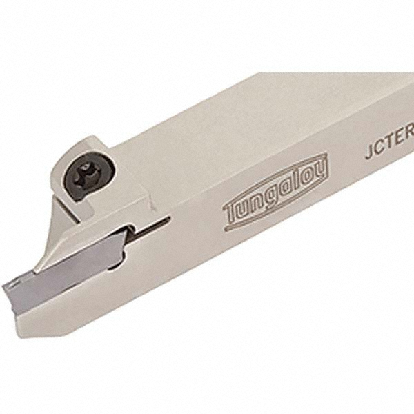Tungaloy Indexable Grooving-Cutoff Toolholder: JCTER08-2T12, 0.079" Max Groove Width, Right Hand - 6164614