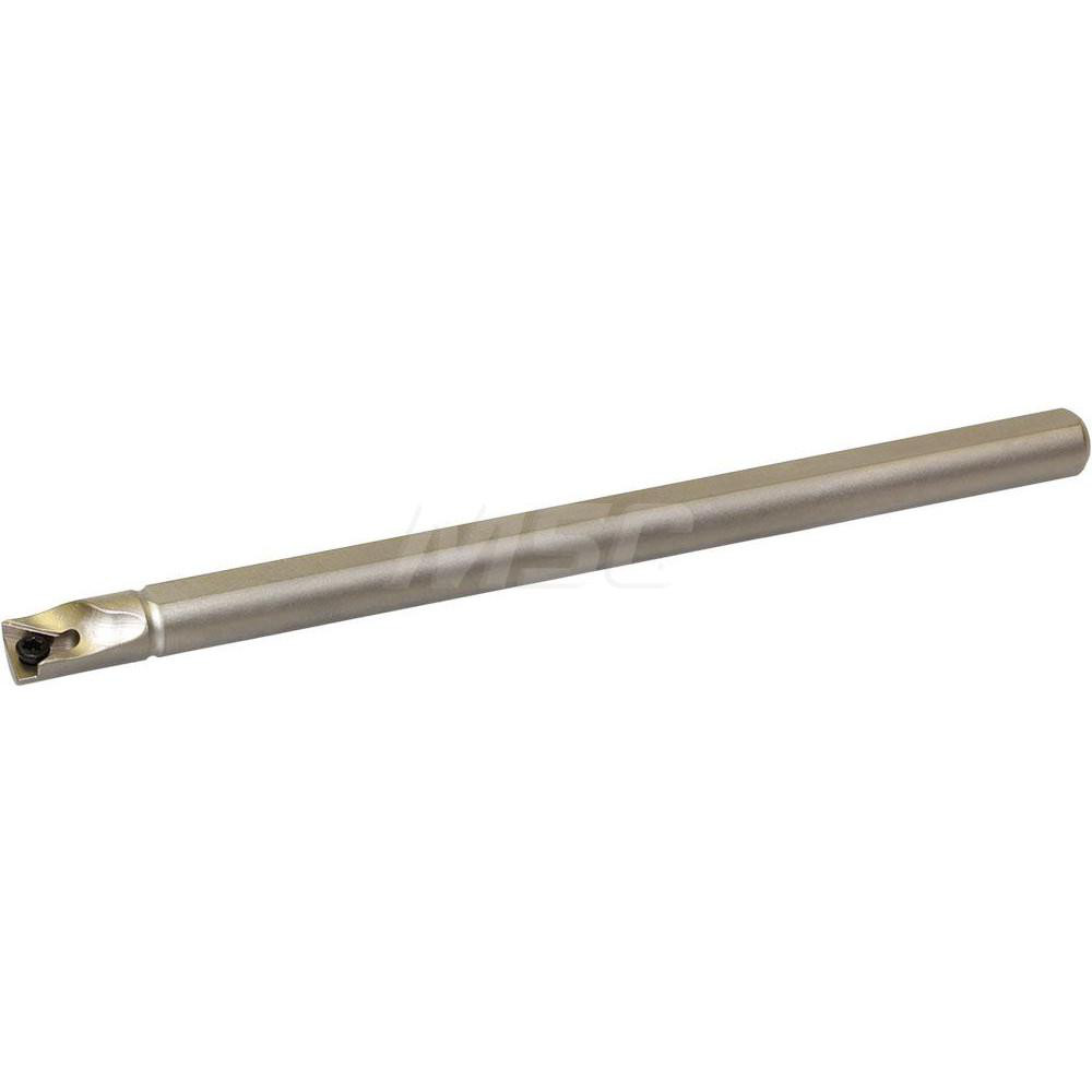 Kyocera Indexable Boring Bar: S04HSTLBR12AE, 0.3120" Min Bore, Right Hand, 5 deg Lead, Steel - THC14020