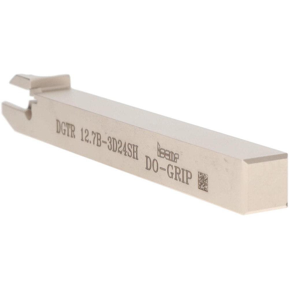 Iscar Indexable Grooving-Cutoff Toolholder: DGTR/L 12.7B3D24SH, 0.118 to 1/8" Groove Width, Right Hand - 2301533