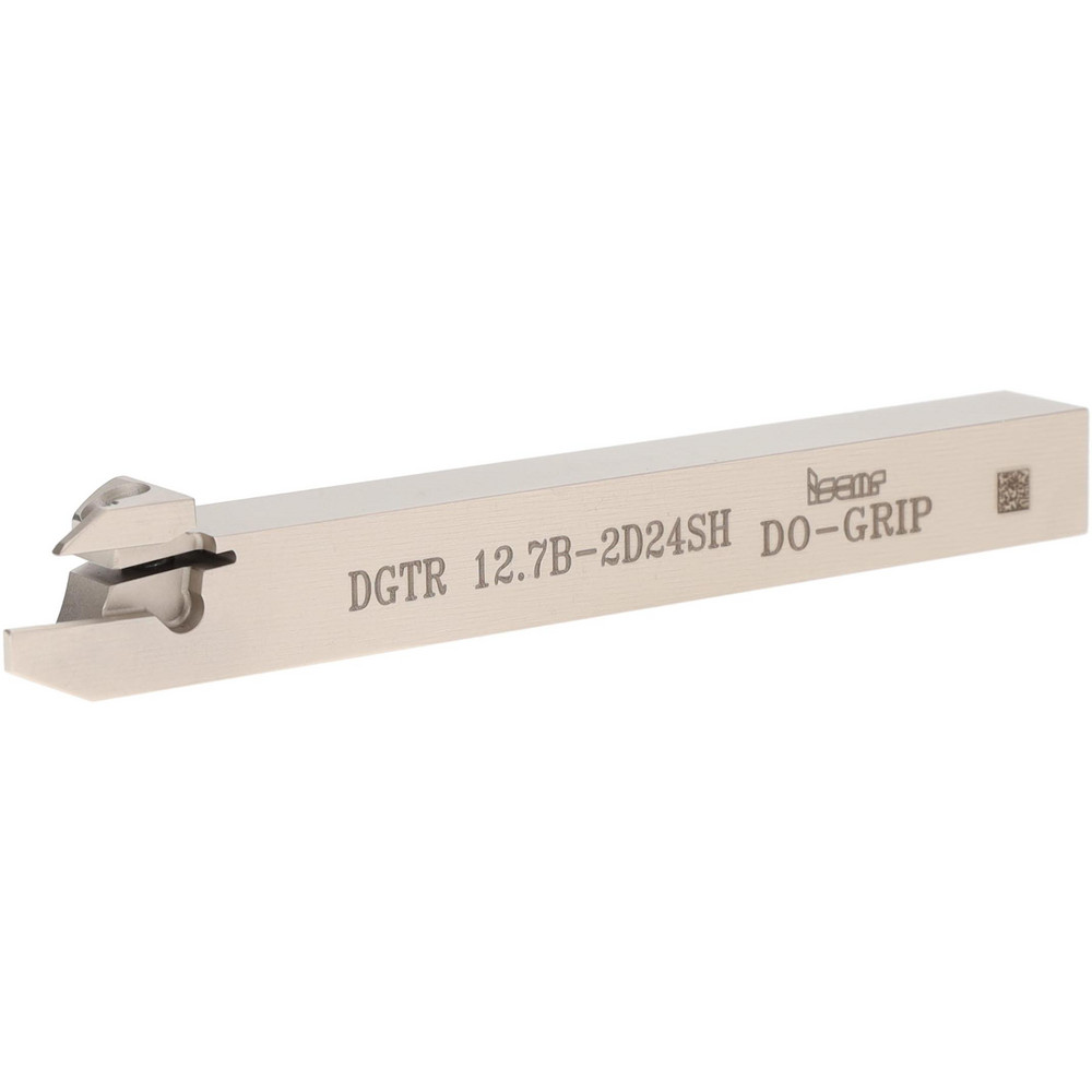Iscar Indexable Grooving-Cutoff Toolholder: DGTR/L 12.7B3D24SH, 0.118 to 1/8" Groove Width, Right Hand - 2301533