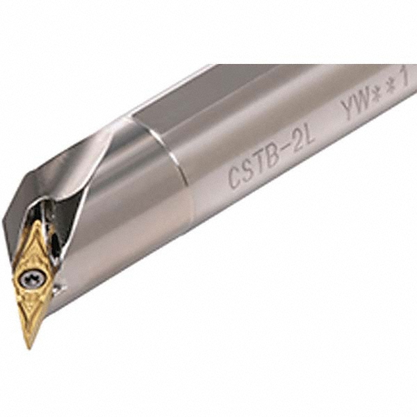 Tungaloy Indexable Boring Bar: A08-SYQBR2-D12, 0.7500" Min Bore, Right Hand, 122.5 deg Lead, Steel (Shank) - 6856598