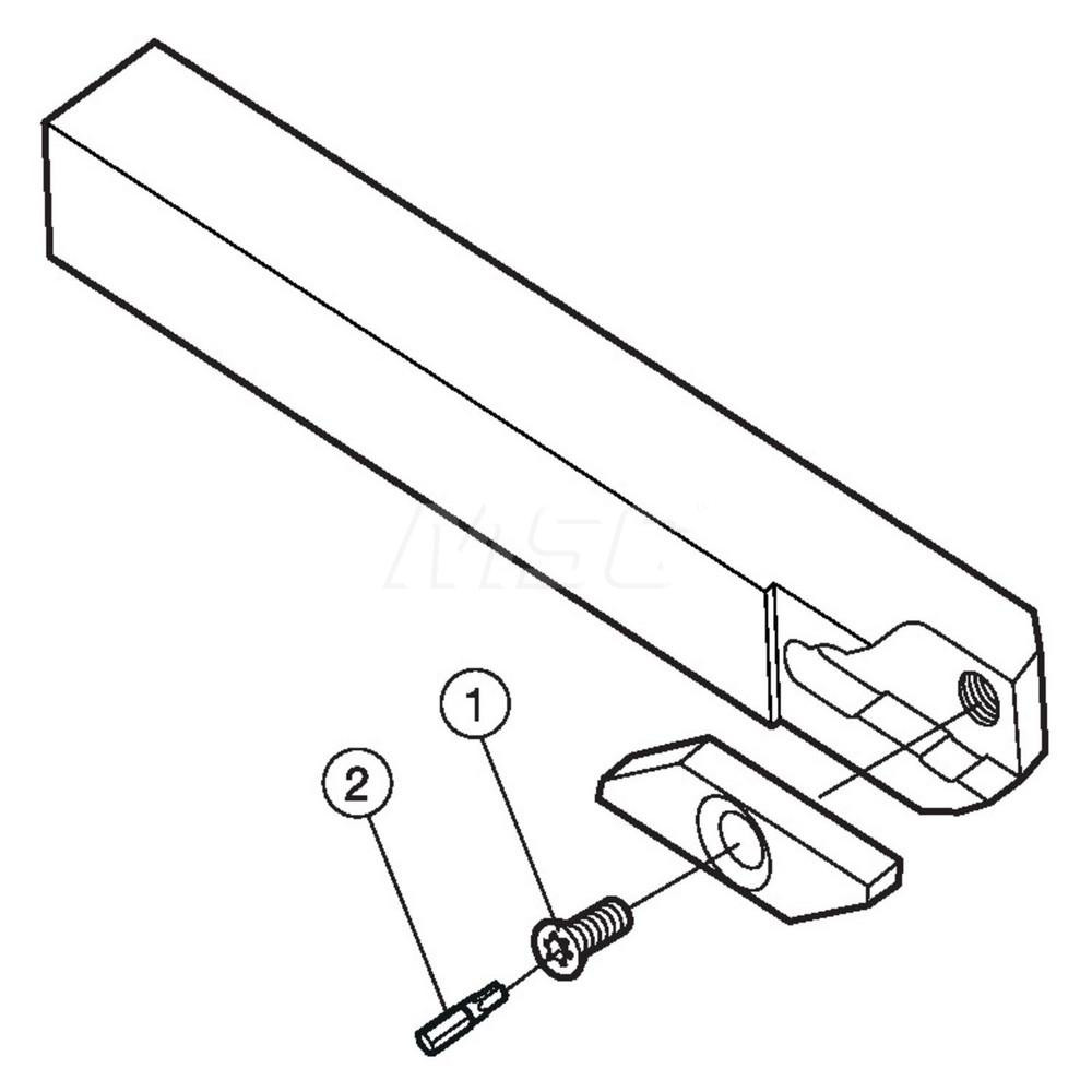 Sandvik Coromant Indexable Grooving Toolholder: QS-SMALR1616E3, External, Right Hand - 5737954