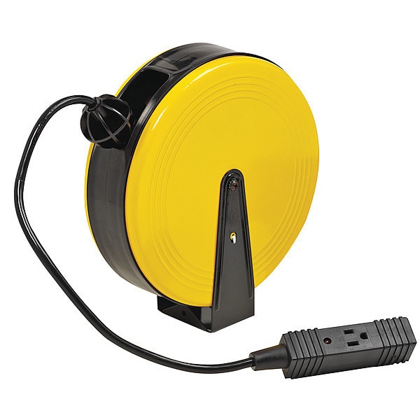 Bayco 30 16/3 Retractable Cord Reel 3 Outlets 120VAC Voltage - SL-800