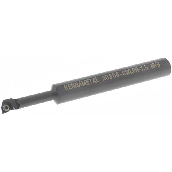 Widia Indexable Boring Bar: GCBIW18763R, 0.2600" Min Bore, Right Hand, 93 deg Lead, Solid Carbide - 2827756