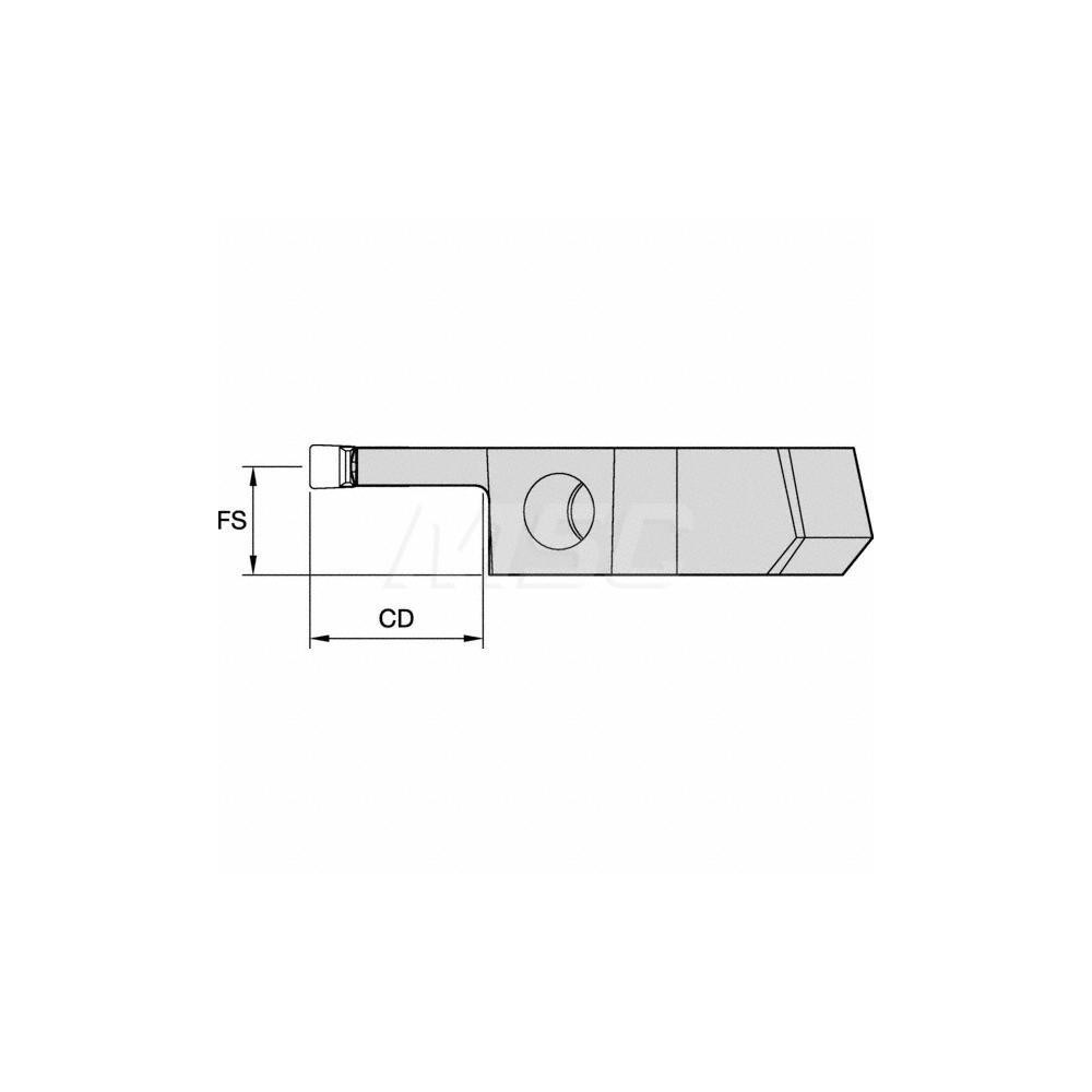 Kennametal Size 50, 16mm Max Depth, 4mm Max Width, Left Hand Modular Cutoff Cutting Unit Head - 5979187