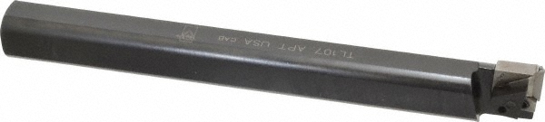 APT Indexable Boring Bar: TL 107 CP5 1X9, 1-1/4" Min Bore, 1" Shank Dia, Steel - TL107