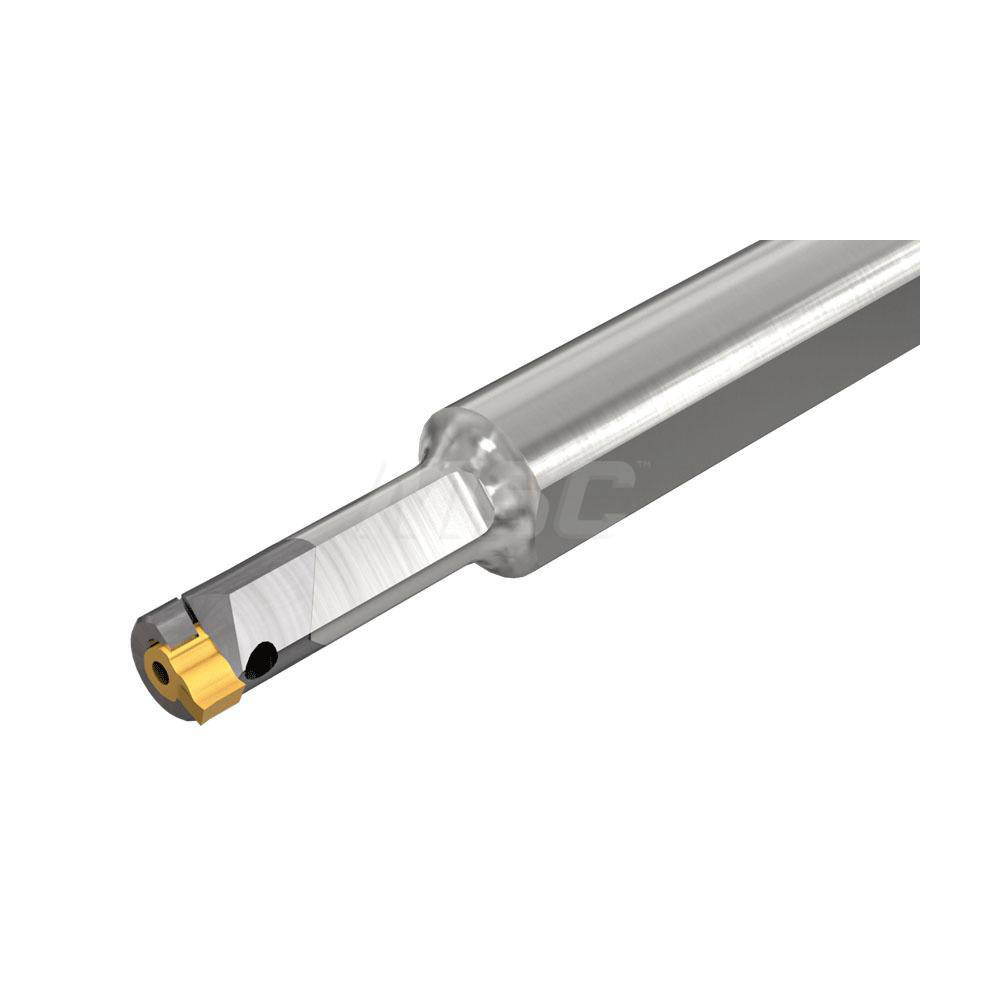 Iscar Indexable Boring Bar: MGUHR 06-04L10, 4.00 mm Min Bore, Right Hand, 6.00 mm Shank Dia, Solid Carbide - 2801022