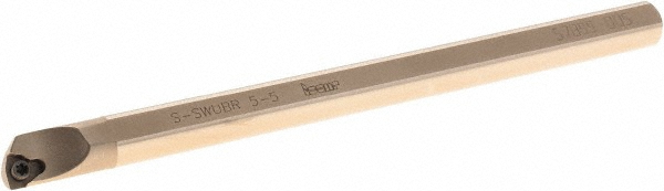 Iscar Indexable Boring Bar: S-SWUBR 5-5, 0.3300" Min Bore, Right Hand, Steel - 3601807