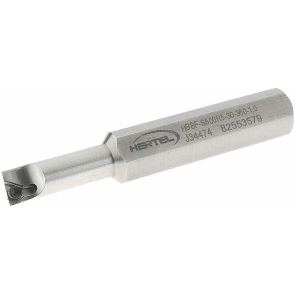 Widia Indexable Boring Bar: 235101, 2.25 mm Min Bore Dia, Neutral Cut, 90 ° Lead Angle, Solid Carbide (Shank), Steel (Head) - 3538794