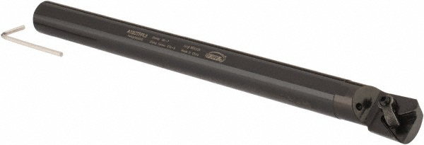 Hertel Indexable Boring Bar: A12CTFPL3 3/4", 0.9300" Min Bore, Left Hand, Steel - 7000002