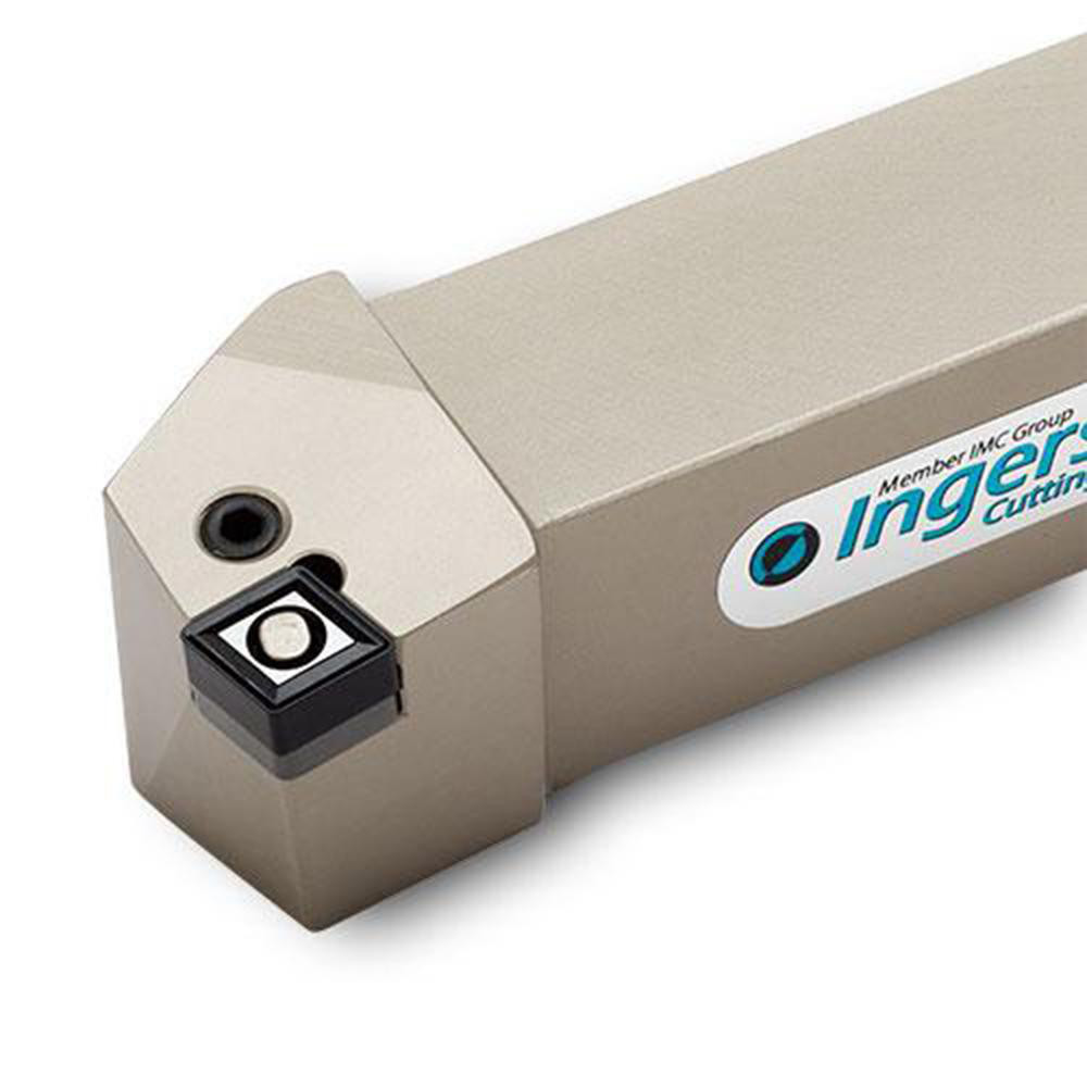 Ingersoll Cutting Tools Indexable Turning Toolholder: HCKNR16-33D, 15.0 deg Lead Angle, Lever - 6130116