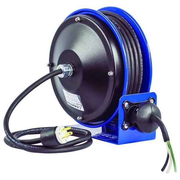 Coxreels 30 ft. 12/3 Extension Cord Reel 13 Amps 0 Outlets 120VAC Voltage - PC10-3012-X