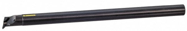Kennametal Indexable Boring Bar: A12SSVQBL2, 24.89 mm Min Bore, Left Hand, 19.05 mm Shank Dia, 17.5 deg Lead, Steel - 1094722