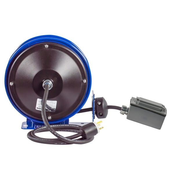 Coxreels 30 ft. 12/3 Extension Cord Reel 20 Amps 2 Outlets 120VAC Voltage - PC10-3012-F