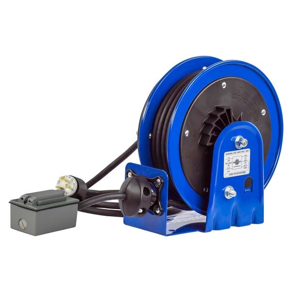 Coxreels 30 ft. 12/3 Extension Cord Reel 20 Amps 2 Outlets 120VAC Voltage - PC10-3012-F