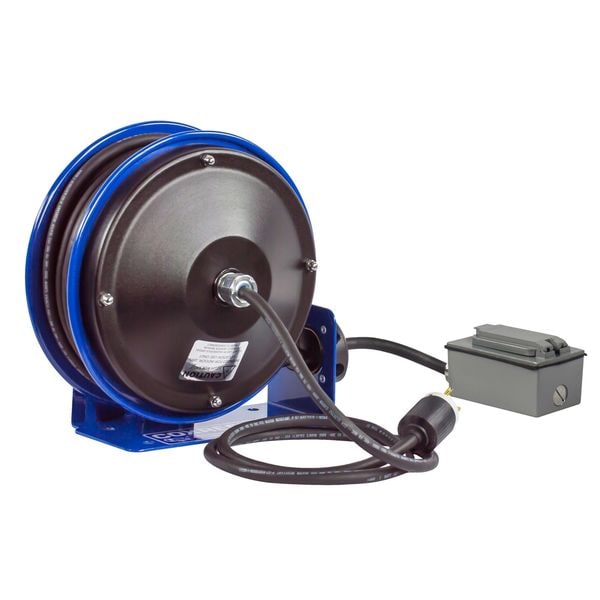 Coxreels 30 ft. 12/3 Extension Cord Reel 20 Amps 2 Outlets 120VAC Voltage - PC10-3012-F
