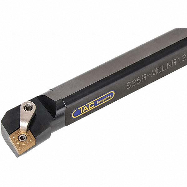 Tungaloy Indexable Boring Bar: A25S-SVUCL16-D320, 32.00 mm Min Bore, Left Hand, 25.00 mm Shank Dia, 93 deg Lead, Steel (Shank) - 6849586