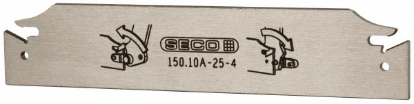 Seco Tool Block Style 150.10, 15mm Blade Height, Indexable Cutoff Blade Tool Block - 00048464