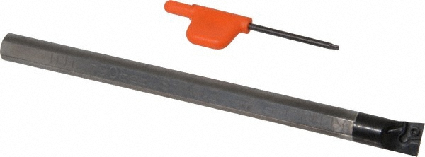 Kennametal Indexable Boring Bar: L10MSCLPR06, 13.00 mm Min Bore, Right Hand, 10.00 mm Shank Dia, -5 deg Lead, Heavy Metal - 3331107