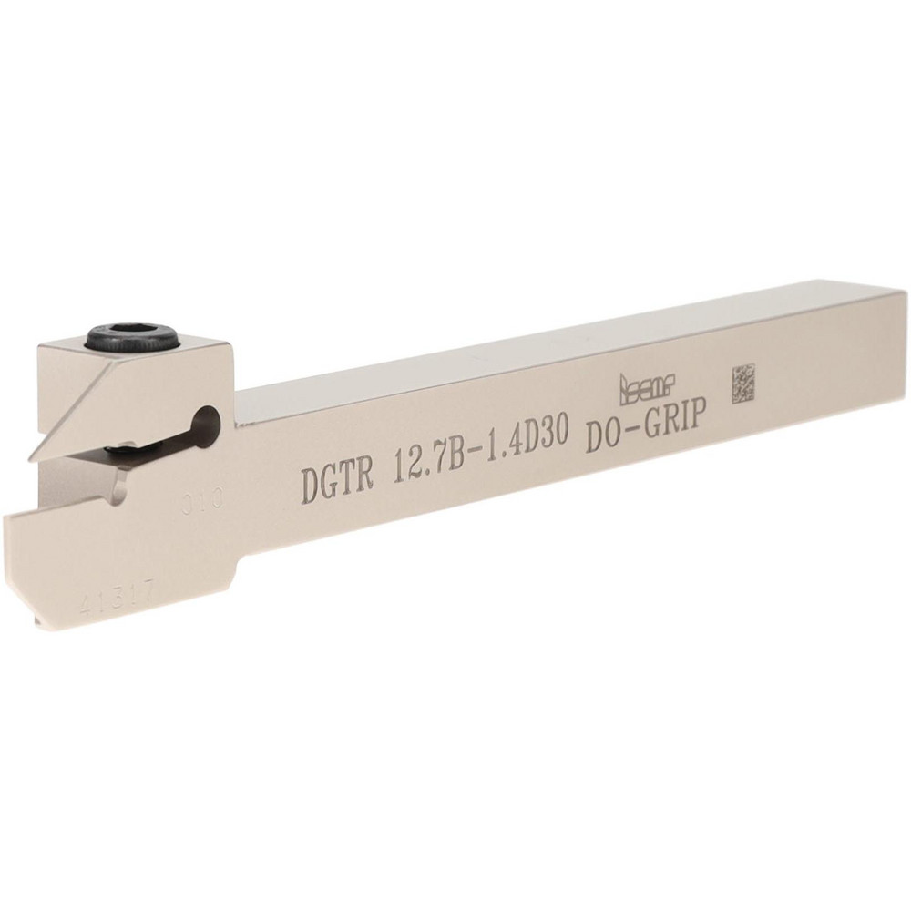 Iscar Indexable Grooving-Cutoff Toolholder: DGTL 12.7B-1.4D30, 0.055 to 0.055" Groove Width, 0.591" Max Depth of Cut, Left Hand - 2301418