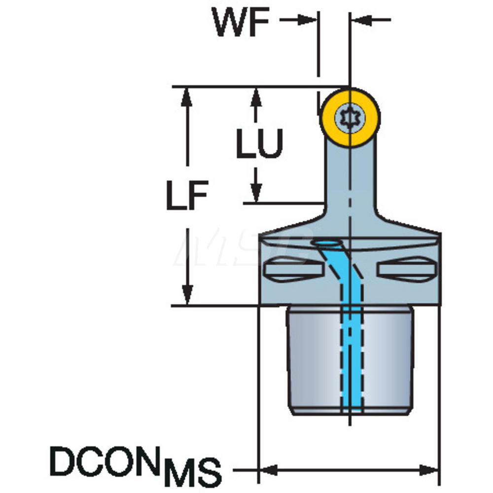 Sandvik Coromant Modular Turning & Profiling Head: Size C6, 65 mm Head Length, Neutral - 5730140