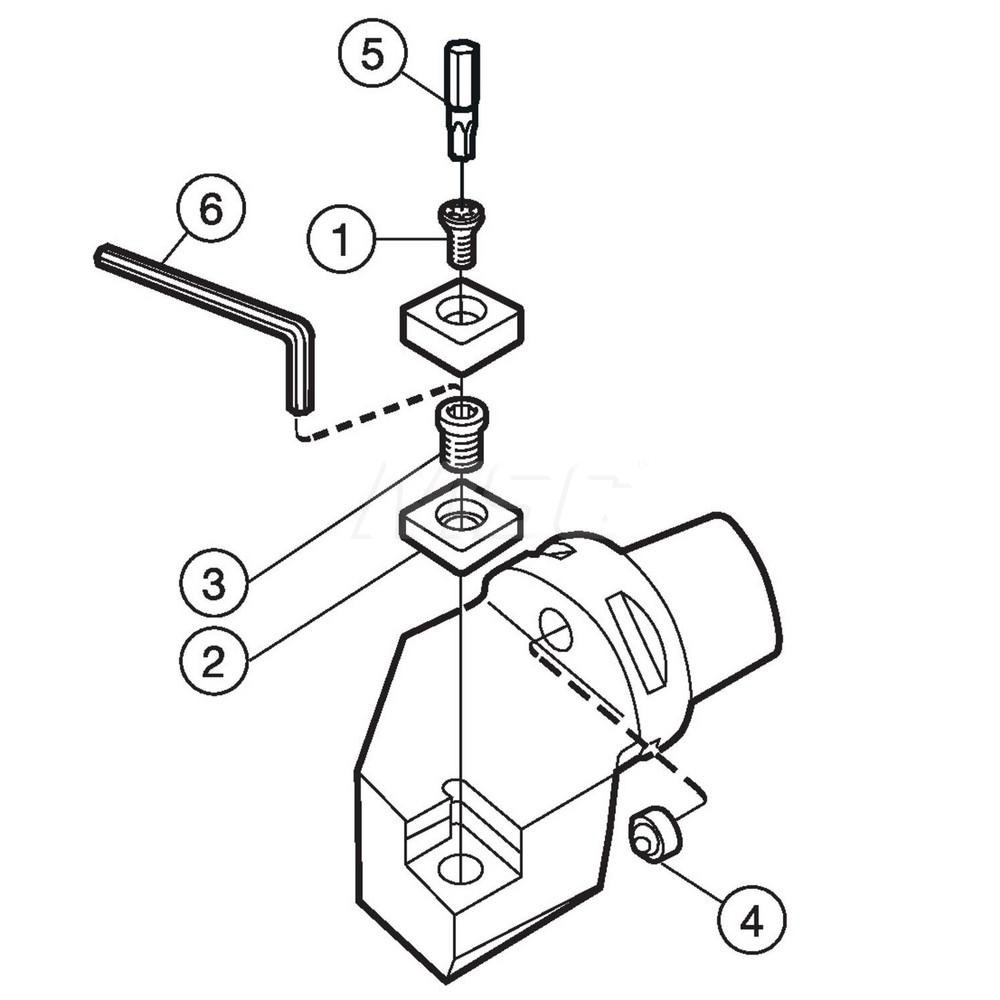 Sandvik Coromant Modular Turning & Profiling Head: Size C6, 65 mm Head Length, Neutral - 5730140