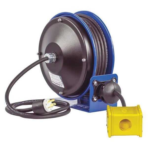 Coxreels 30 ft. 12/3 Extension Cord Reel 20 Amps 4 Outlets 120VAC Voltage - PC10-3012-B