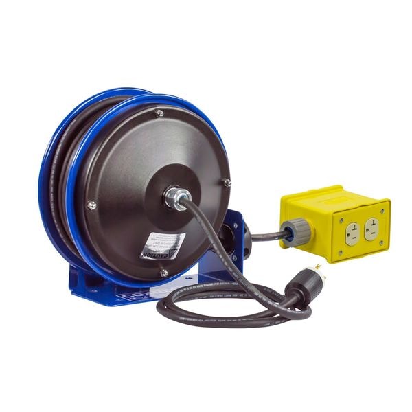 Coxreels 30 ft. 12/3 Extension Cord Reel 20 Amps 4 Outlets 120VAC Voltage - PC10-3012-B