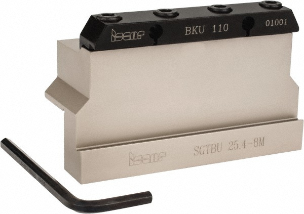 Iscar Tool Block Style SGTBU, 45mm Blade Height, 110mm OAL, 70mm OAH, Indexable Cutoff Blade Tool Block - 2301319