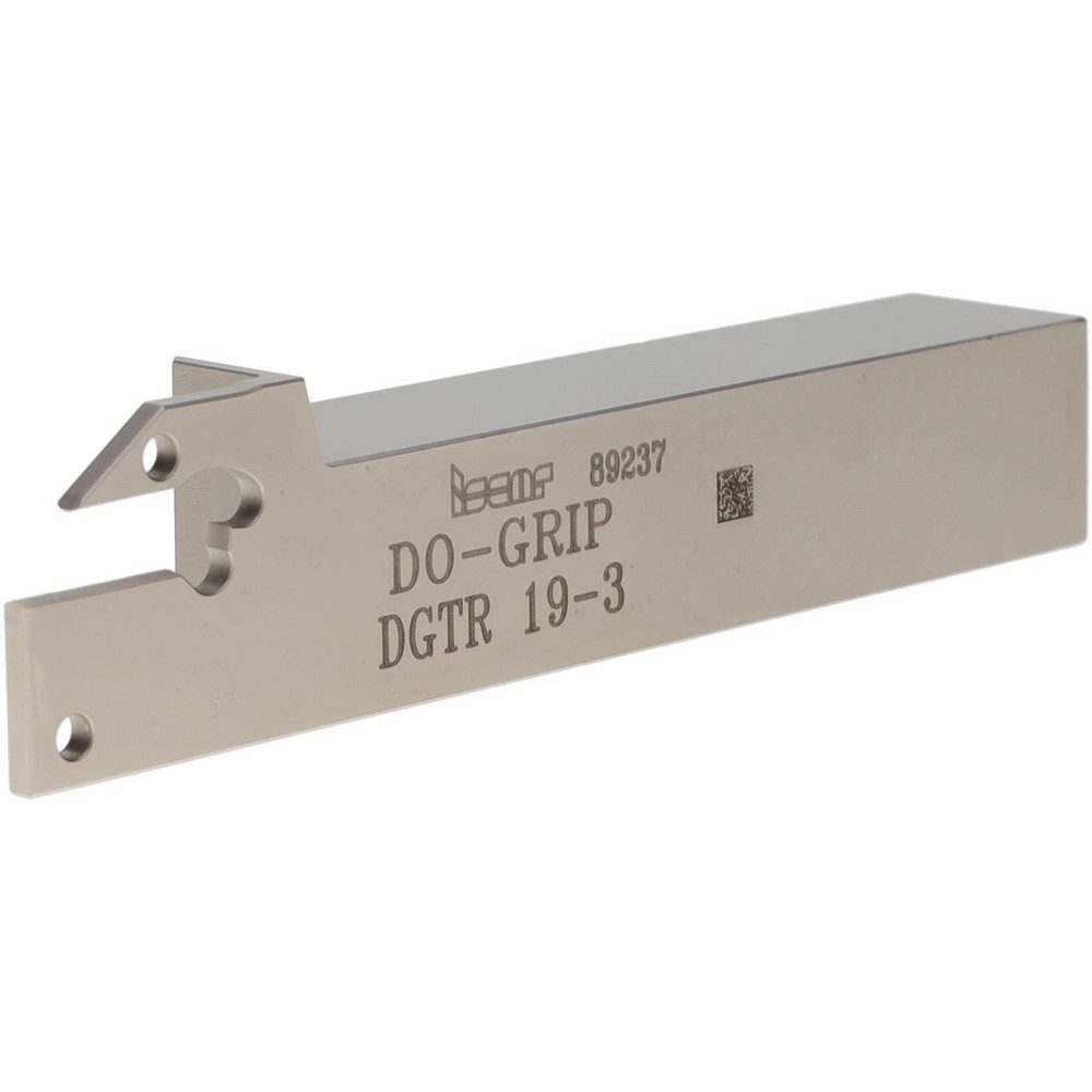 Iscar Indexable Grooving-Cutoff Toolholder: DGTR 12.7-3, 0.118 to 1/8" Groove Width, 0.69" Max Depth of Cut, Right Hand - 2301284