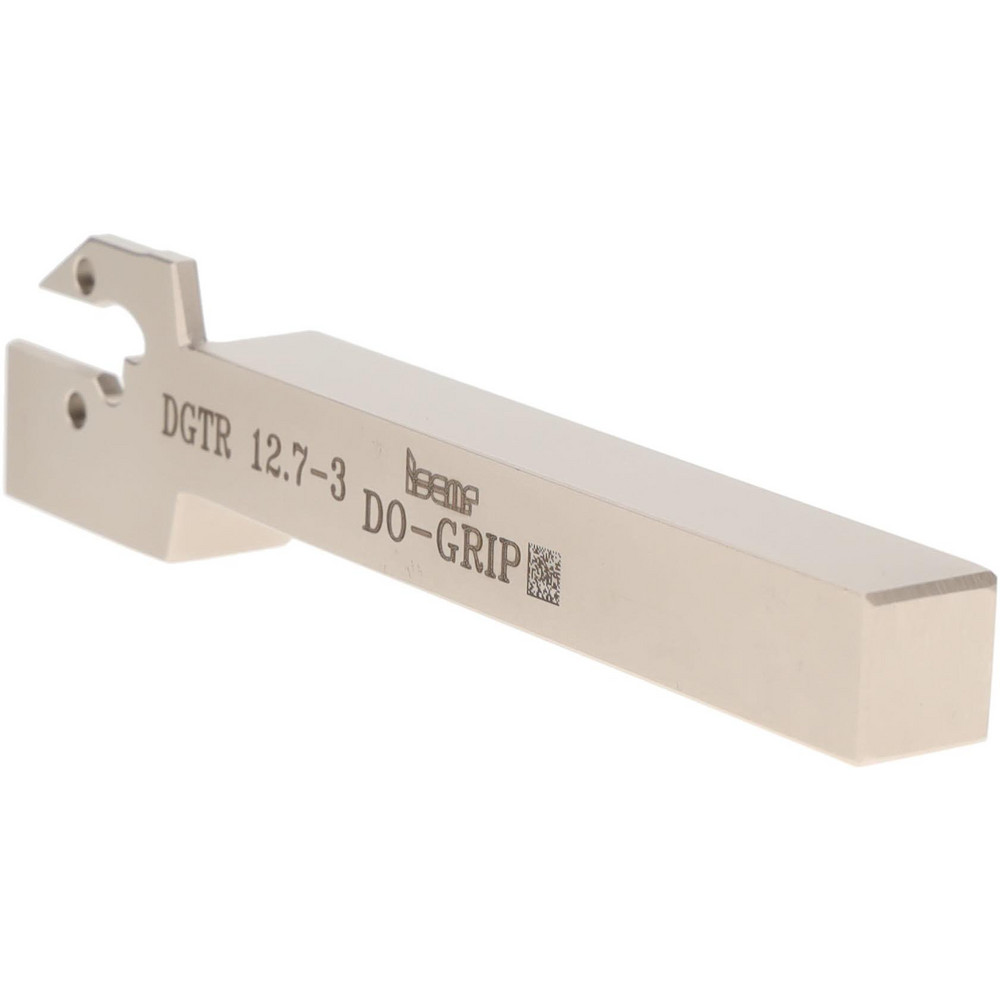 Iscar Indexable Grooving-Cutoff Toolholder: DGTR 12.7-3, 0.118 to 1/8" Groove Width, 0.69" Max Depth of Cut, Right Hand - 2301284