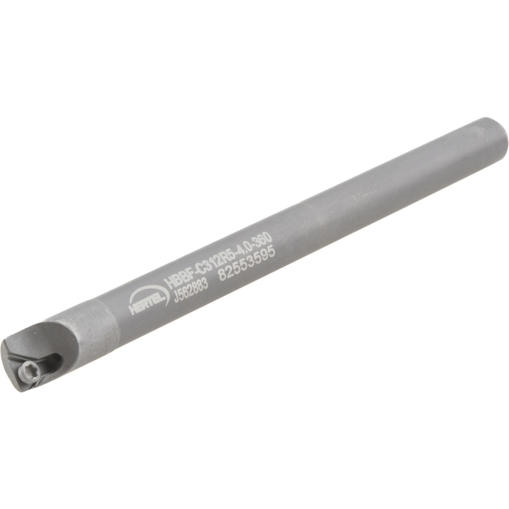 Kennametal Indexable Boring Bar: E05HSTLDR128, 0.3600" Min Bore, Right Hand, 5 deg Lead, Solid Carbide (Shank) & Steel (Head) - 1270970