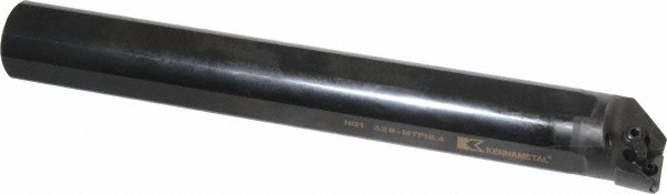 Kennametal Indexable Boring Bar: A16MTFNL3, 30.99 mm Min Bore, Left Hand, 25.40 mm Shank Dia, Steel - 1096394