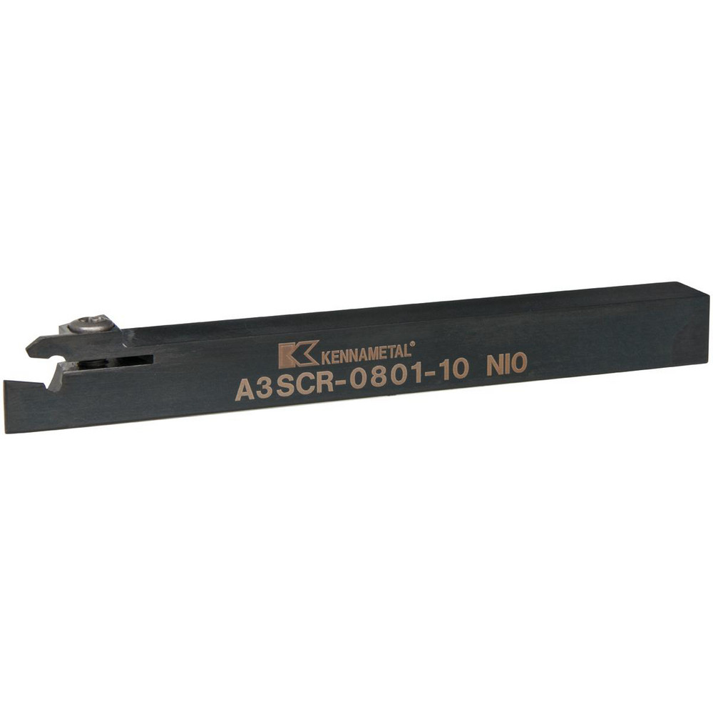 Kennametal Indexable Cutoff Toolholder: 10 mm Max Depth of Cut, 0.79" Max Workpiece Dia, Right Hand - 1806716