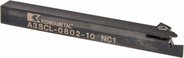 Kennametal Indexable Cutoff Toolholder: 10 mm Max Depth of Cut, 0.79" Max Workpiece Dia, Right Hand - 1806716