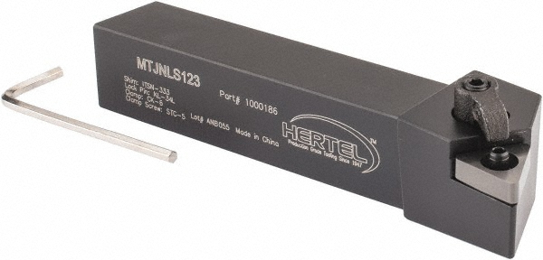 Hertel Indexable Turning Toolholder: MTJNLS123 3/4" SHANK, Clamp & Screw - 1000186