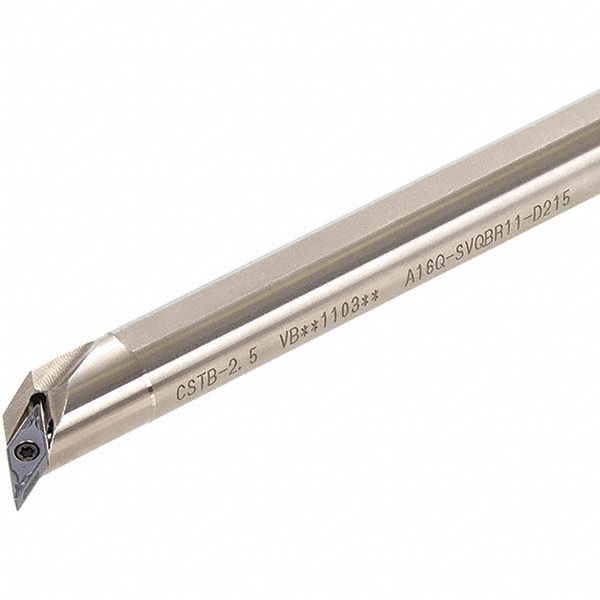 Tungaloy Indexable Boring Bar: A12M-SVQBR11-D170, 17.00 mm Min Bore, Right Hand, 12.00 mm Shank Dia, 117.5 deg Lead, Steel (Shank) - 6849591