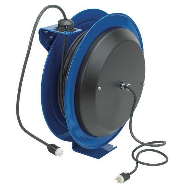Coxreels 75 ft. 12/3 Retractable Cord Reel 1 Outlets 120VAC Voltage - PC19-7512-A