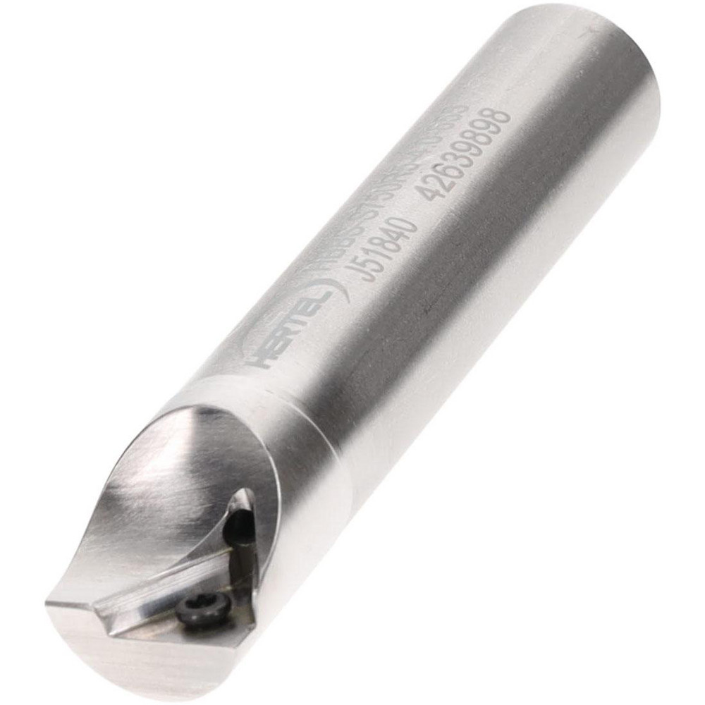 Hertel Indexable Boring Bar: HBBS-S750R5-4.0-855, 0.8550" Min Bore, Right Hand, Steel - H59870402