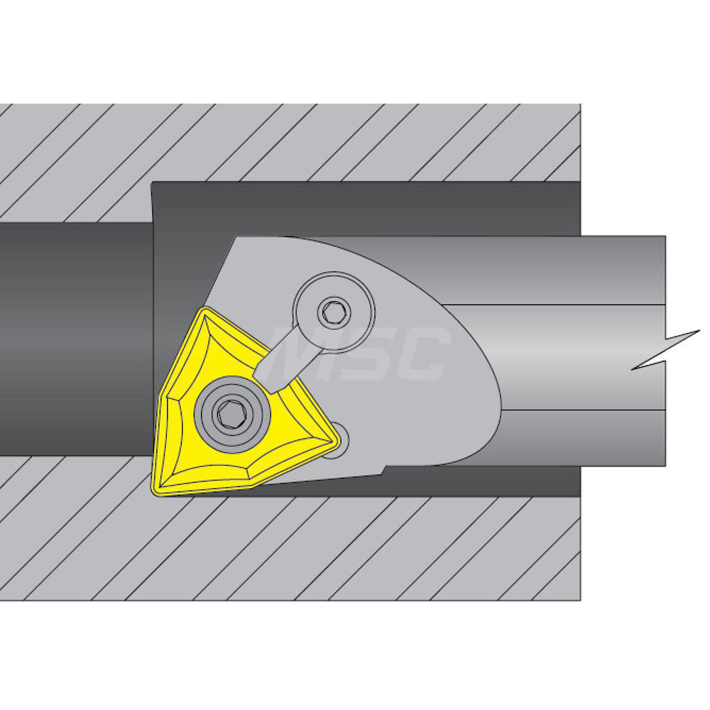 Iscar Indexable Boring Bar: S25TMWLNR06W, 32.00 mm Min Bore, Right Hand, 25.00 mm Shank Dia, Steel - 3601310