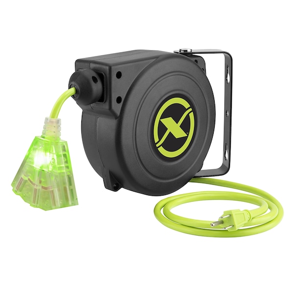 Legacy Extension Cord Reel, 25 ft., Retractable - FZ8160253