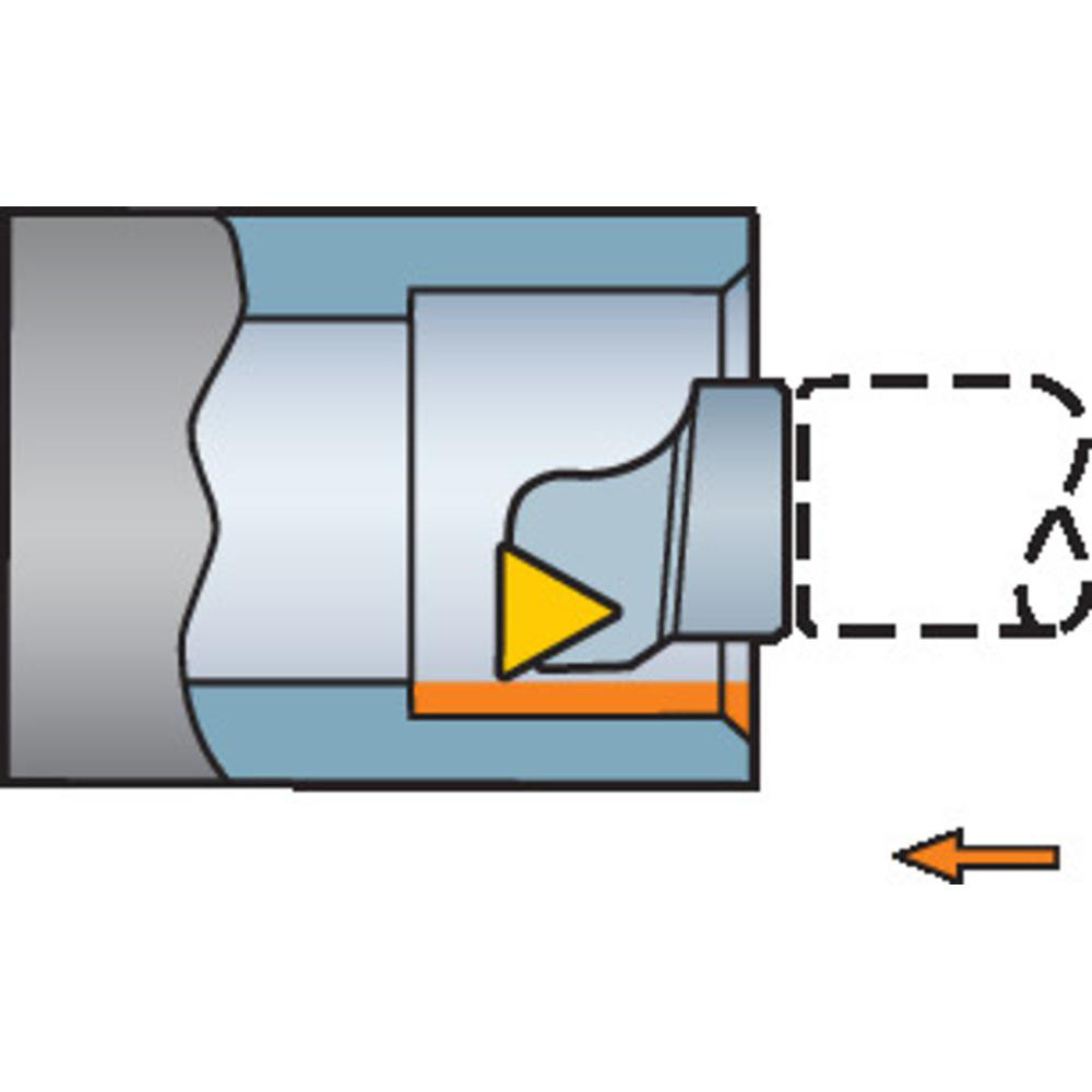 Sandvik Coromant Modular Turning & Profiling Head: Size 40, 36 mm Head Length, Internal or External, Right Hand - 5764336