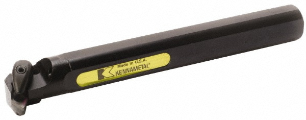 Kennametal Indexable Boring Bar: A25RDDPNR11KC04, 37.00 mm Min Bore, Right Hand, 25.00 mm Shank Dia, 27.5 deg Lead, Steel - 2441957