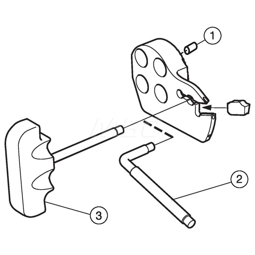 Sandvik Coromant Modular Grooving Head: Right Hand, Cutting Head, System Size 40, Uses QD Size G Inserts - 6427831