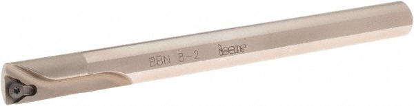 Iscar Indexable Boring Bar: BBN 10-2, 0.6700" Min Bore, 95 deg Lead - 3600013
