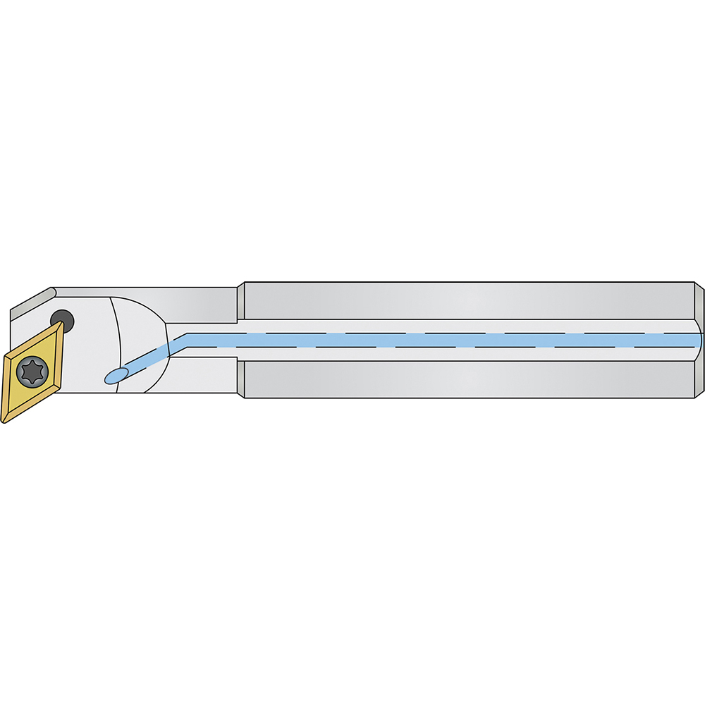 Micro 100 Indexable Boring Bar: .775X5/8X5.9 RH, 0.7750" Min Bore, Right Hand - 20-0852