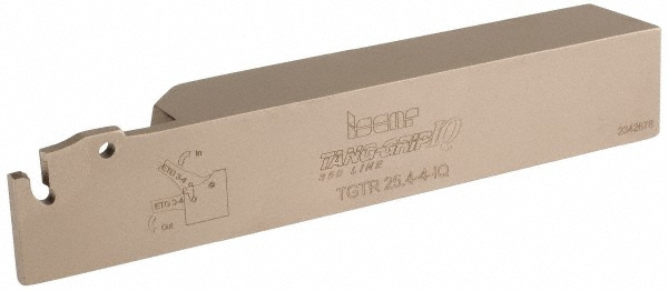 Tungaloy Indexable Grooving-Cutoff Toolholder: CTER16-4T25-CHP, 0.138 to 0.177" Groove Width, 0.984" Max Depth of Cut, Right Hand - 6720330